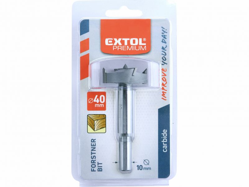 EXTOL PREMIUM Sukovník HSS s SK plátkami, priemer 40mm