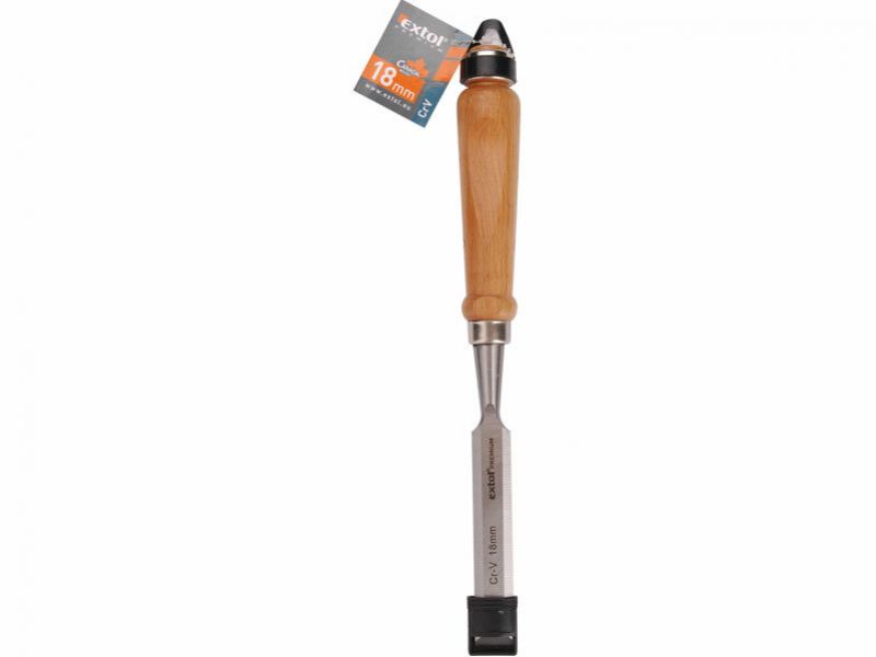 EXTOL PREMIUM Dláto s drevenou rukoväťou, 38mm, dĺžka 290mm, CrV, EXTOL PREMIUM