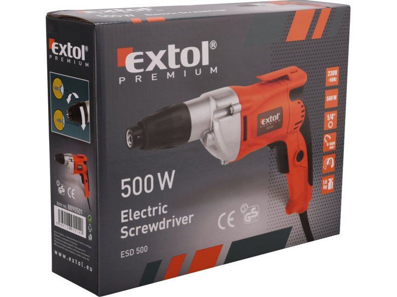 EXTOL PREMIUM Skrutkovač, príkon 500W