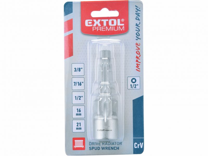 EXTOL PREMIUM Kľúč na radiátory, 5-stupňový, 1/2"
