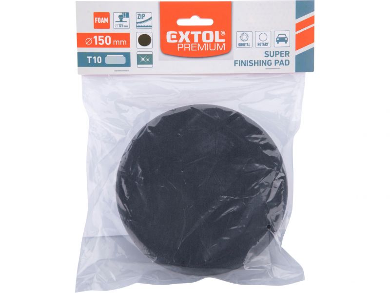 EXTOL PREMIUM Kotúč leštiaci penový so suchým zipsom, T10, priemer 150mm foto4
