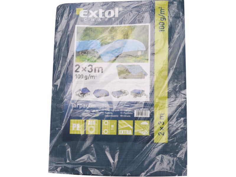 EXTOL CRAFT Plachta zakrývacia polyetylén 100g/m2, 5x8m