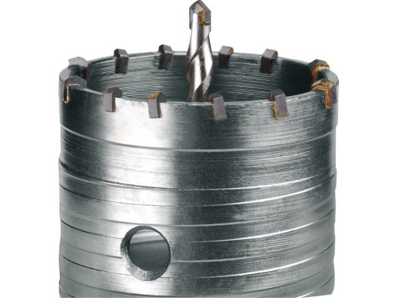 EXTOL PREMIUM Vrták korunkový 115mm, SDS-plus, hĺbka vrtu 50mm, M22, karbidové hroty