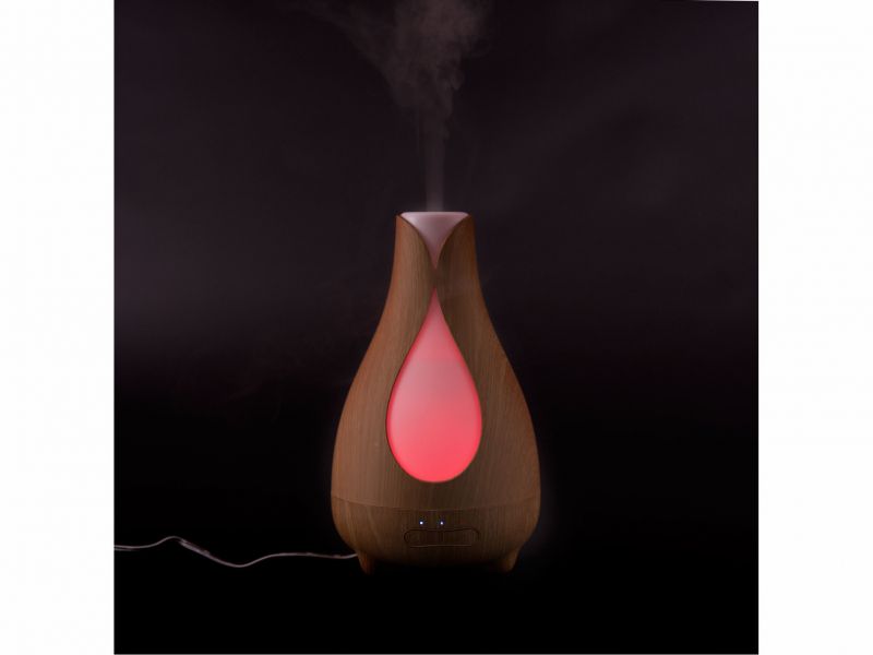 Kinekus Aróma difuzér TULIP, 12 W, 200 ml, 15(+-3)ml/h, LED multicolor