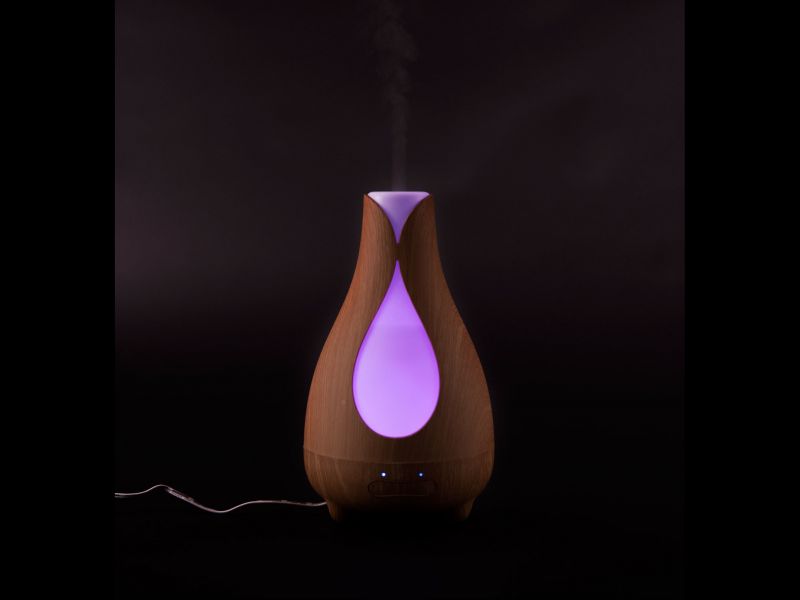 Kinekus Aróma difuzér TULIP, 12 W, 200 ml, 15(+-3)ml/h, LED multicolor