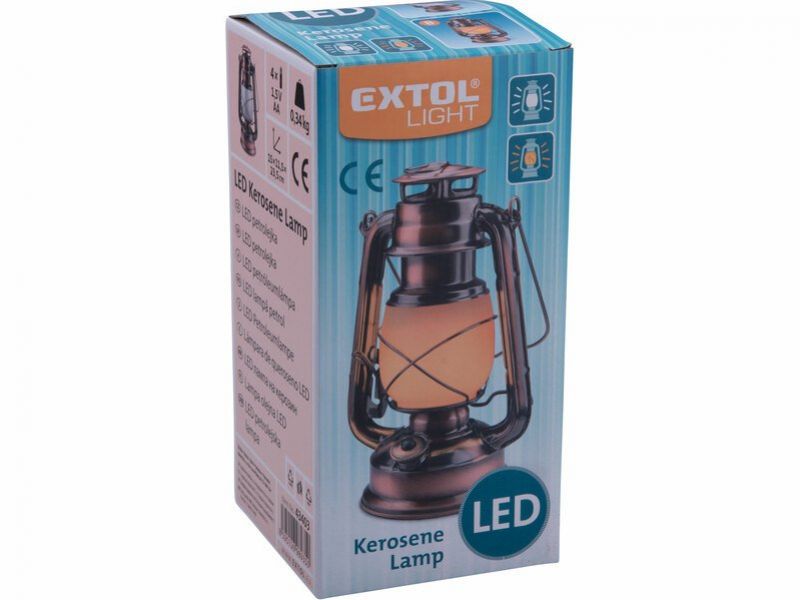 EXTOL LED kahanec, lampáš, biele svetlo / plameň, EXTOL LIGHT