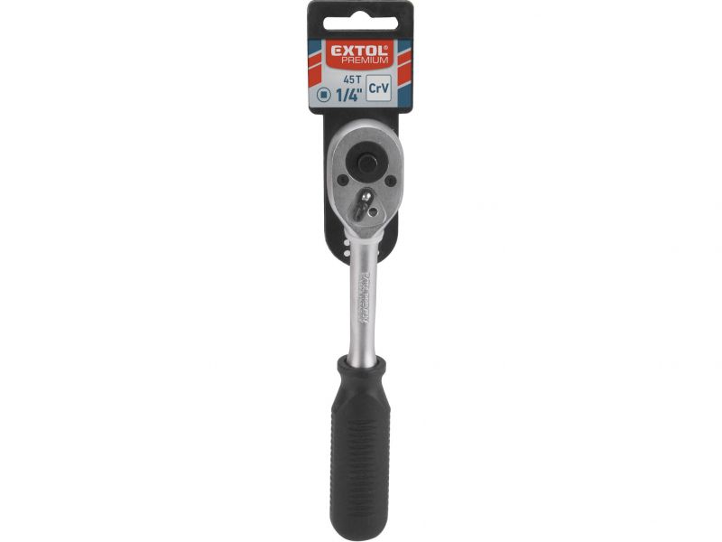 EXTOL PREMIUM Račňa, 45-zubov, 1/4”, CrV