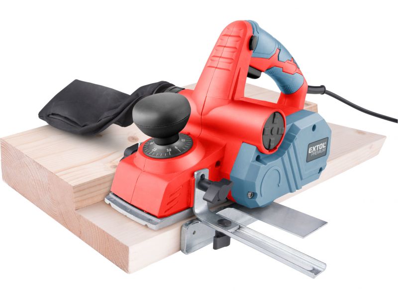 EXTOL PREMIUM Hoblík falcovací, 900W, nôž 82x3mm, 14500 ot/min, drážkovanie 24mm