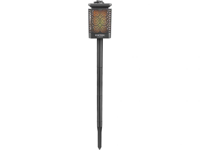 EXTOL Svetelná pochodeň solárna, efekt "plameň", 12xLED, 1,2V/0,6Ah NiMH, EXTOL LIGHT