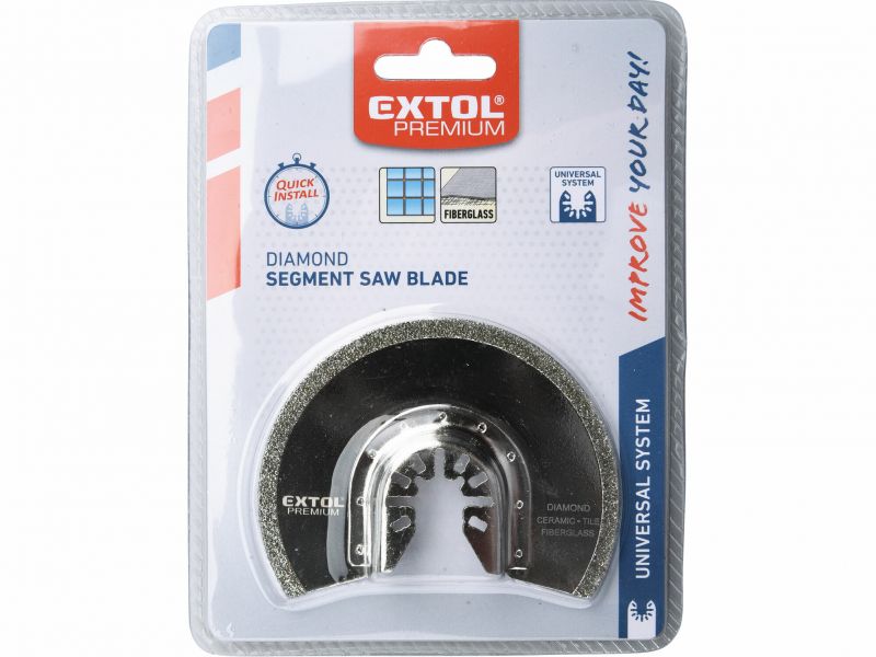 EXTOL PREMIUM Kotúč segmentový na keramiku a sklenné vlákna 88mm, diamant