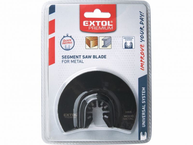 EXTOL PREMIUM Kotúč pílový segmentový na drevo a kov 88mm, HSS