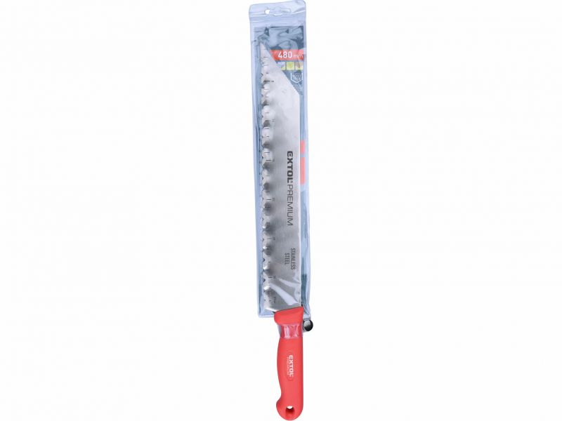 EXTOL PREMIUM Nôž na stavebné izolačné hmoty 480/340mm, antikoro, plastová rukoväť