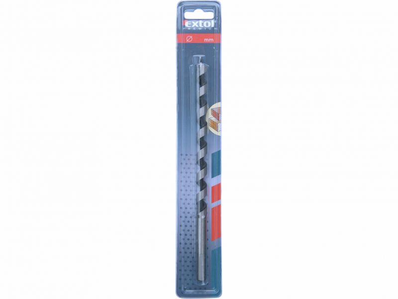 EXTOL PREMIUM Vrták do dreva špirálový so 6-hrannou stopkou, 12x460mm