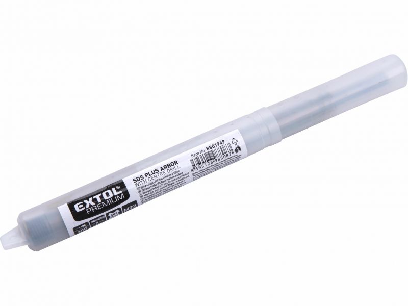 EXTOL PREMIUM Nadstavec predlžovací pre korunkové vrtáky SDS-plus 300mm, M22