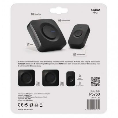 EMOS Zvonček bezdrôtový. DC P5730