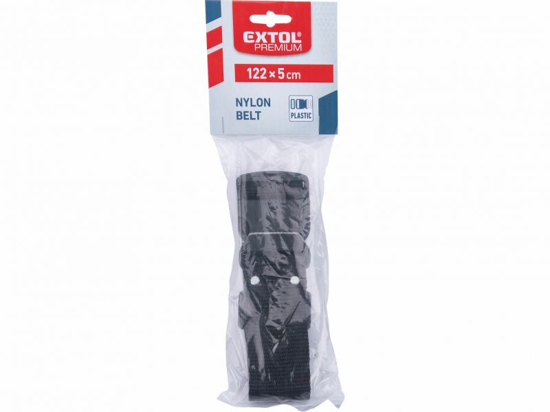 EXTOL PREMIUM Opasok nylonový ,122x5cm plastová spona