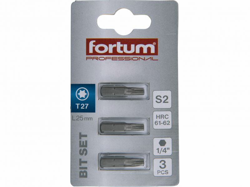 FORTUM Bity Torx TX 27x25mm 3ks, S2