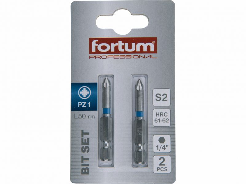 FORTUM Bity krížové PZ1x50mm, 2ks, S2