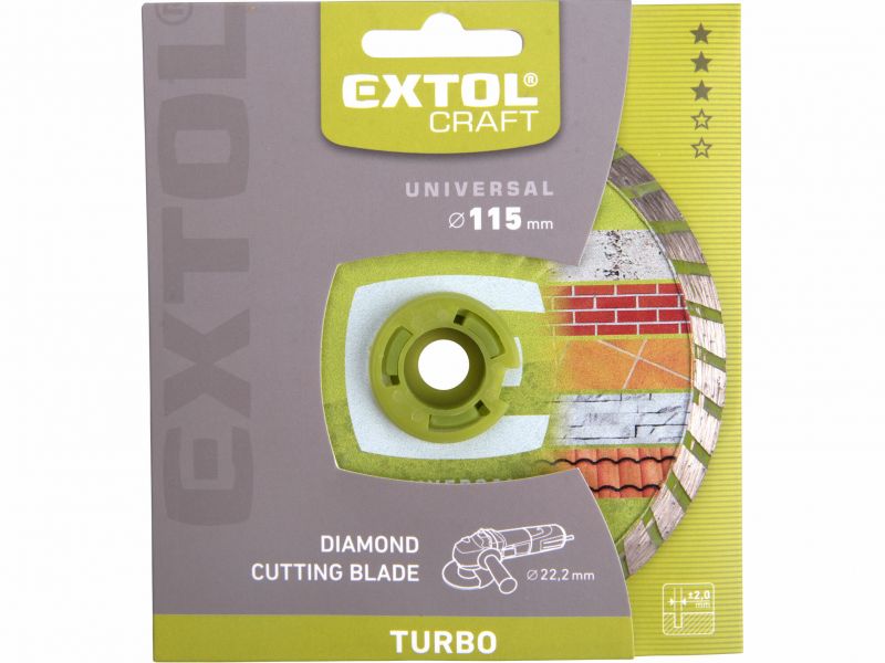 EXTOL CRAFT Kotuc rezny diamant Turbo 115x22,2mm