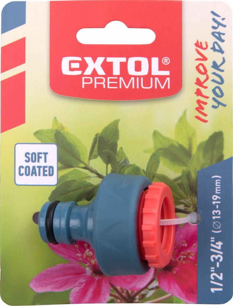 Extol Premium rýchlospojka na záhradný ventil 1/2" a 3/4" 8876421