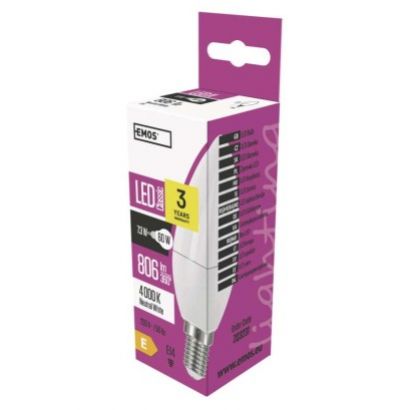 EMOS LED CLS CANDLE 8W E14 NW