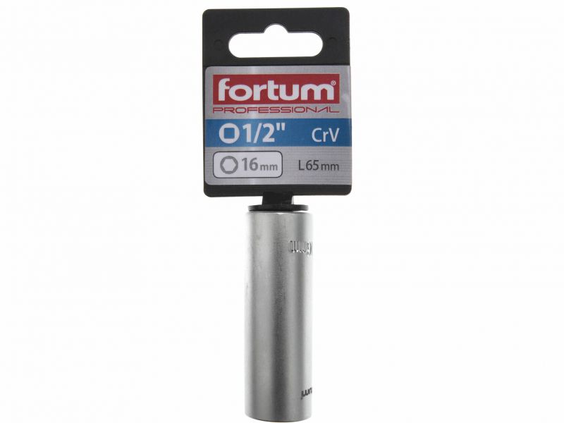 FORTUM Kľúč na sviečky 1/2" 16mm FORTUM