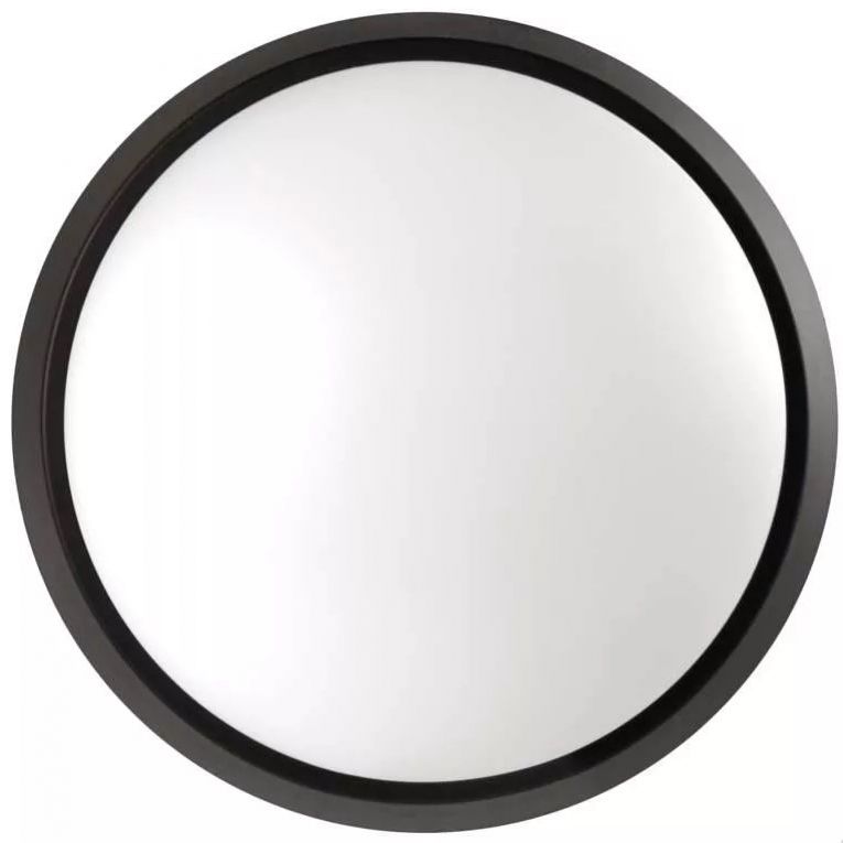 EMOS LED svietidlo prisadené kruhové, 14W, neutrálna biela, priemer 21,5cm, čierna/biela, bez senzoru
