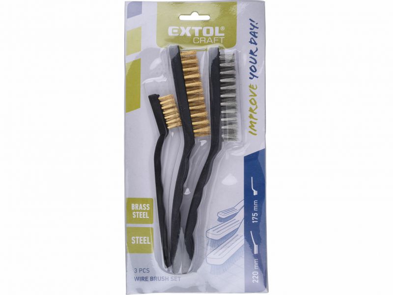 EXTOL CRAFT Kefky oceľové ručné 3ks PVC rukoväť
