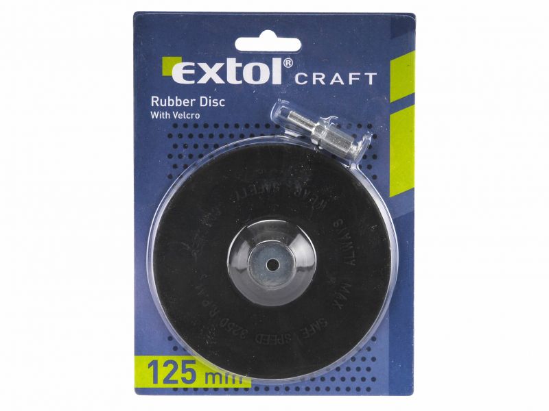 EXTOL CRAFT Tanier unášací so suchým zipsom 125mm pevný