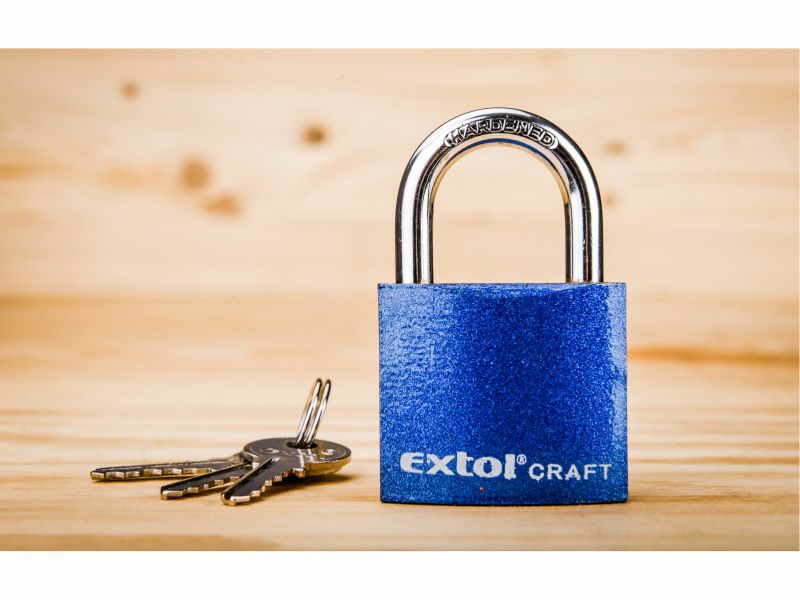 EXTOL CRAFT Zámok visiaci 32mm liatinový 3 kľúče