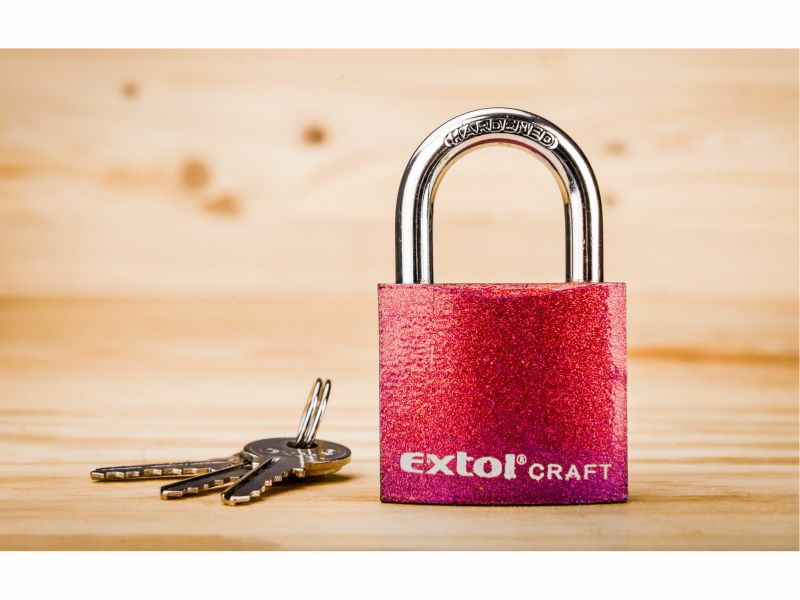 EXTOL CRAFT Zámok visiaci 32mm liatinový 3 kľúče