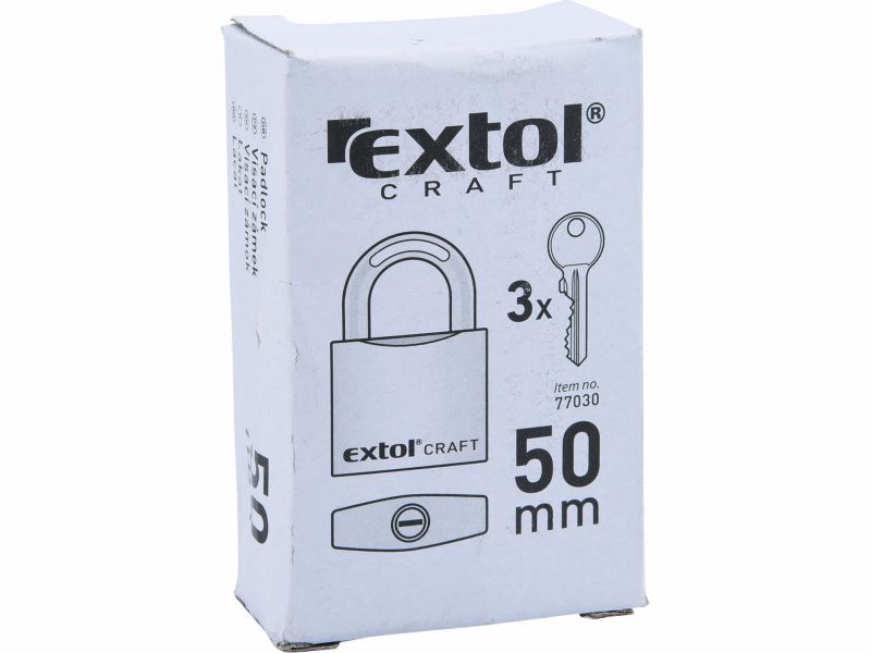 EXTOL CRAFT Zámok visiaci 50mm železný