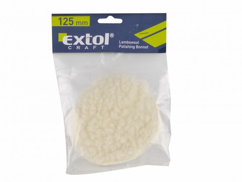 EXTOL CRAFT Kotúč leštiaci 125mm, such. zips