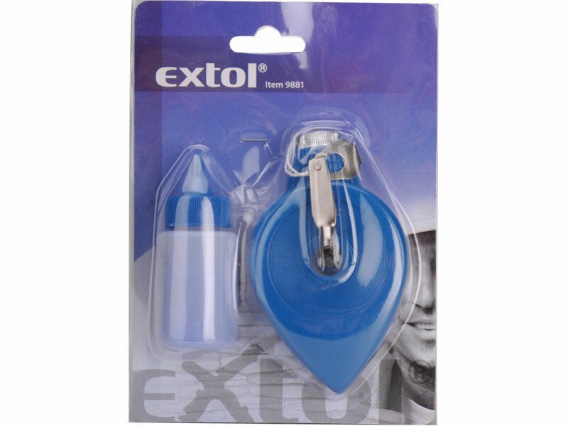 EXTOL CRAFT Šnúra maliarska 30m v AL puzdre + farba