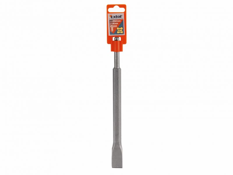 EXTOL PREMIUM Sekáč plochý, 250x20mm,  SDS-plus, EXTOL PREMIUM