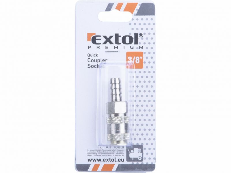 EXTOL PREMIUM Rýchlospojka vzduch. 3/8" zásuvka pre hadicu