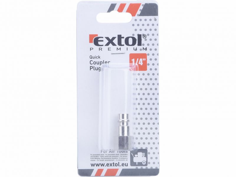 EXTOL PREMIUM Rychlospojka vzduch. 1/4" vsuvka s vnut. zavitom