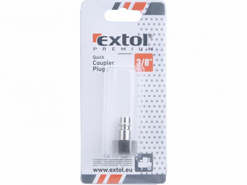 EXTOL PREMIUM Rychlospojka vzduch. 3/8" vsuvka  s vnut. zavitom