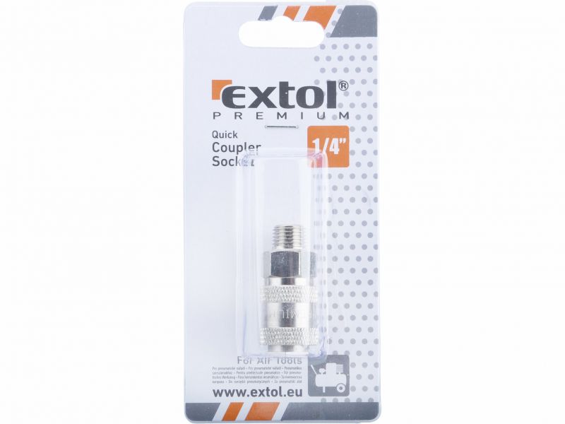 EXTOL PREMIUM Rýchlospojka vzduch G1/4" zásuvka vonkajší závit