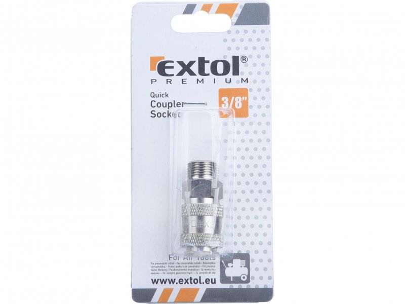 EXTOL PREMIUM Rychlospojka vzduch. G3/8" zasuvka s vonk. zavitom