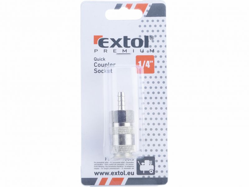 EXTOL PREMIUM Rýchlospojka vzduch. 1/4" zásuvka pre hadicu