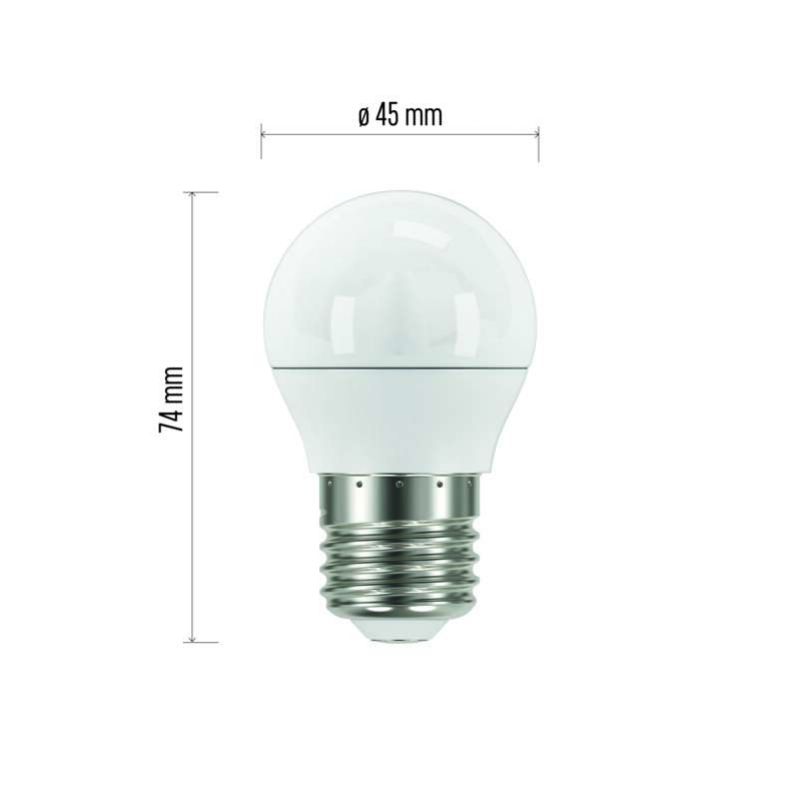 LED žiarovka Classic Mini Globe 5W E27 teplá biela foto2