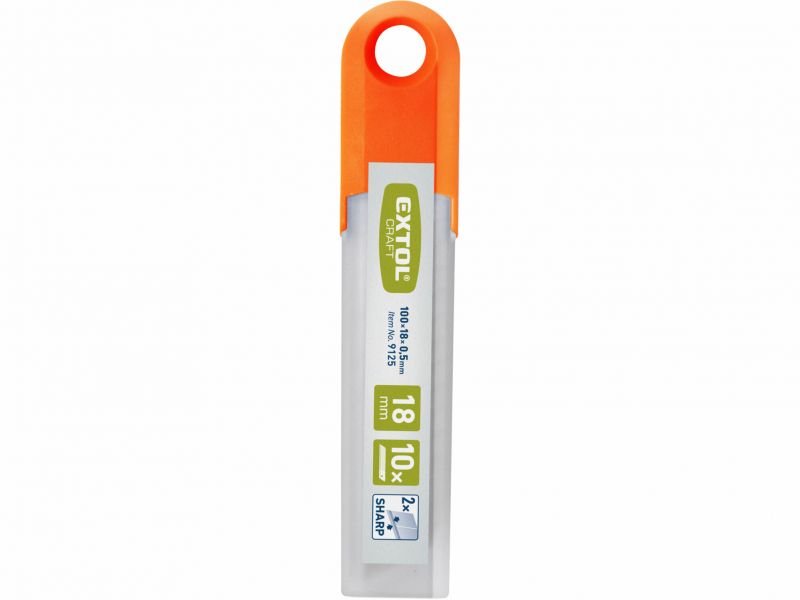 EXTOL PREMIUM Čepeľ do univerzálneho noža olamovacie, 10ks, 18mm