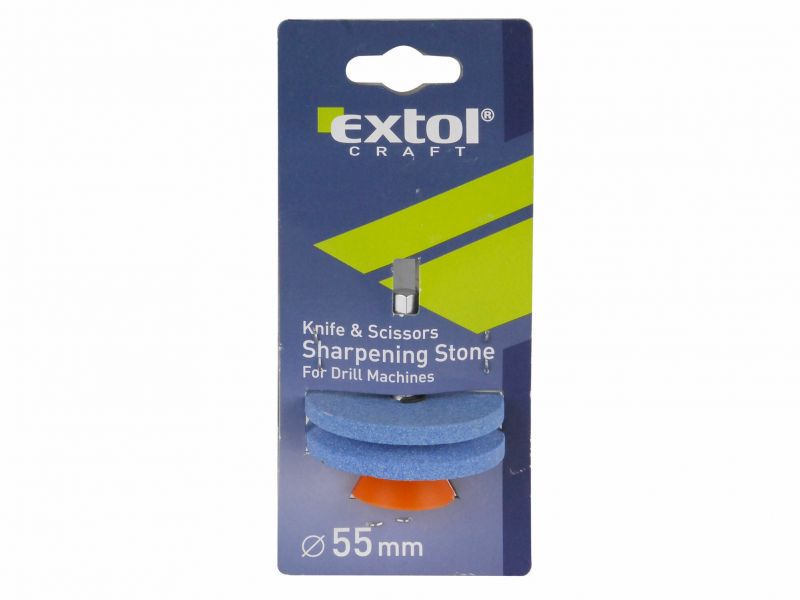 EXTOL CRAFT Kotúč brúsny, dvojitý so stopkou, pr.55mm, stopka 6-hran