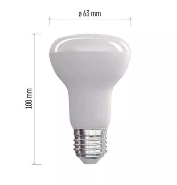 Žiarovka LED 8.8W E27 806lm 2700K 230V 63x100mm tvar R63 foto3