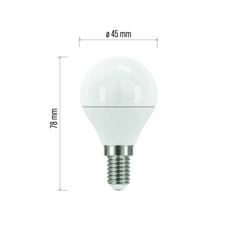 LED žiarovka Classic Mini Globe 5W E14 studená biela foto2