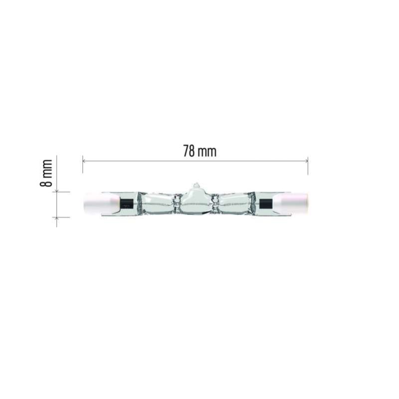 EMOS Lineárna halogénová žiarovka J78 120W R7s, teplá biela