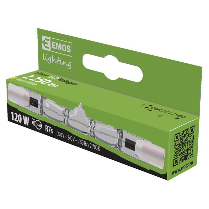 EMOS Lineárna halogénová žiarovka J78 120W R7s, teplá biela