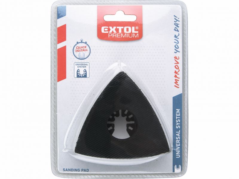 EXTOL PREMIUM Držiak brúsnych delta výsekov 80mm, suchý zips na 417200,417221