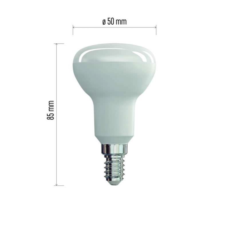 Žiarovka LED 4W E14 450lm 4000K 230V 50x85mm tvar R50 foto2